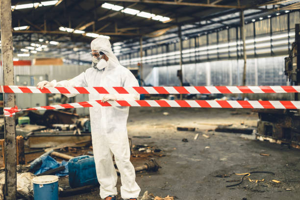 Professional Hoarding Cleanup technician working in Sanford, CO